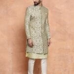 Sherwani Set for Men – Indo Western Sherwani with Kurta and Trouser|Designer Ethnic Outfit for Weddings & Festivals