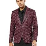 Men's Velvet Blazer, Velvet Embroidered Blazer for Men, Traditional Indian Wear for Weddings & Festivals