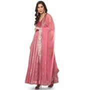 Women Art Silk Layered Printed Suit Set - Image 2