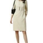 Women's Polyester Modern Knee-Length Dress