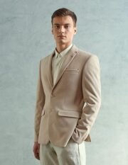Men Zero Calorie Slim fit Textured Blazer - Image 3