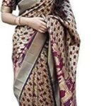 Women's Banarsi Silk Blend Saree With Blouse Piece Multicolor Saree Designer Saree