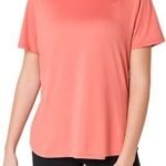 Solid Women Round Neck Pink T-Shirt