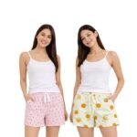 Women's Cotton Short | Sweat Absorbent | Elastic Waist | Gym Exercise Yoga Lounge Run Wear | Boxer Half Pant with Sporty Stripe | Shorts for Woman | Pack of 1 | 2 | 3