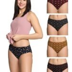 Women's 100% Pure Cotton Panty - Soft, Comfortable, and Skin-Friendly (Color&Print May Vary)