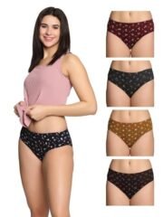 Women's 100% Pure Cotton Panty - Soft, Comfortable, and Skin-Friendly (Color&Print May Vary)