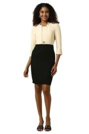 Women's Polyester Blend Modern Above The Knee Dress