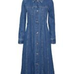 Women's Cotton A-Line Midi Dress