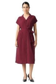 Women's Polyester Modern Calf Length Dress