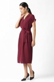 Women's Polyester Modern Calf Length Dress - Image 2