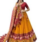 Women's Silk Lehenga Choli | Lehenga with Dupatta | Unstiched blouse Festive & Ethnic Set