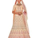 Women's Yellow Color Crepe Material Thread And Stone Work Lehenga For Women