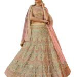 Women's Yellow Color Georgette Base Thread And Sequins Work Lehenga For Women