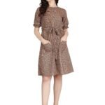 Women's A-Line Rayon Dress Standard Length Kurti