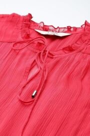 Red Priscilla Short Dress with Camisole - Image 4