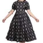 Women's Cotton Anarkali Kurta | Elegant Ethnic Dress | Flared Long Kurti for Festive