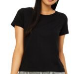 Women Cotton Solid Regular Fit T-Shirt