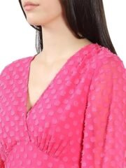 Women's Polyester Fit and Flare Knee-Length Dress - Image 4