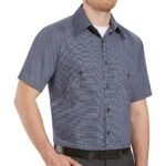 Men's Micro Check Uniform Shirt