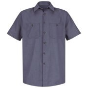 Men's Micro Check Uniform Shirt - Image 2