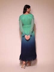 Teal Ombre Long Dress - Image 3