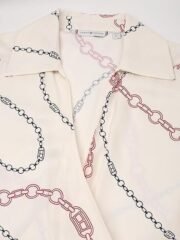 Viscose Spread Collar Wrap Dress - Image 2