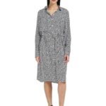 Viscose Spread Collar Shirt Dress | Best Quality