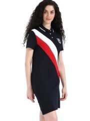 Cotton Polo t-Shirt Collar t-Shirt Dress