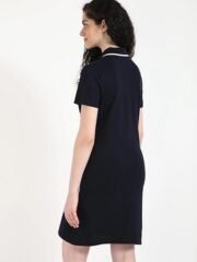 Cotton Polo t-Shirt Collar t-Shirt Dress - Image 4