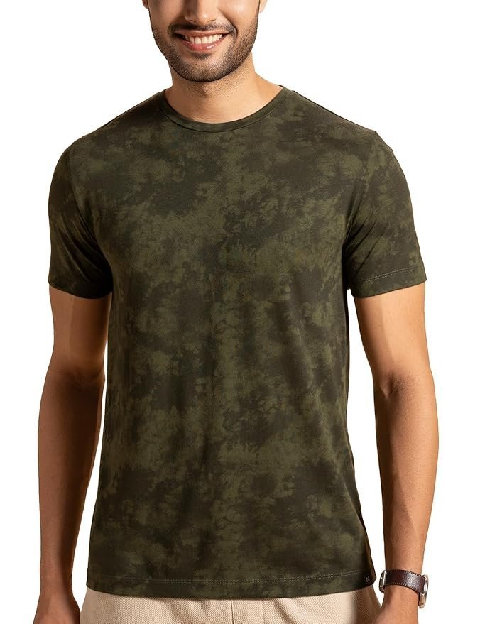 Regular Fit Cotton Blend Tshirt Half Sleeve Crew Neck Comfortable Casual Lightweight Premium Vortex Elemental Breeeze Tshirts for Men Pack of 1