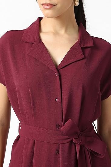 Women's Polyester Modern Calf Length Dress - Image 4