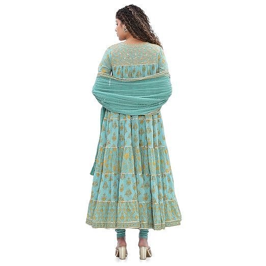Women Cotton Tiered Printed Suit Set - Image 4