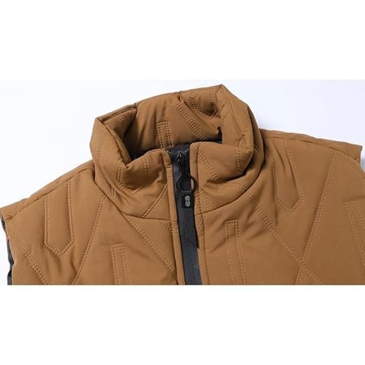 Cotton Winter Sleeveless Jacket for Men Women Warm Outerwear Zipper Closure - Image 3