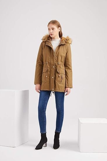 Women's Long Velvet Cotton Coat | Winter Hooded Jacket with Fur Collar | Warm Solid Color Commuter Style - Image 2